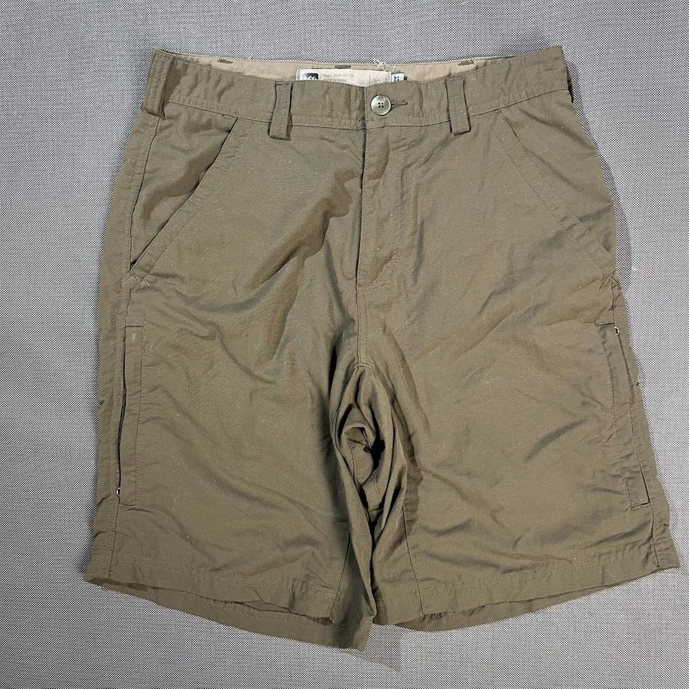 REI Y2K CARGO SHORTS 100% NYLON MENS Olive Green SIZE 30 UPF 50+